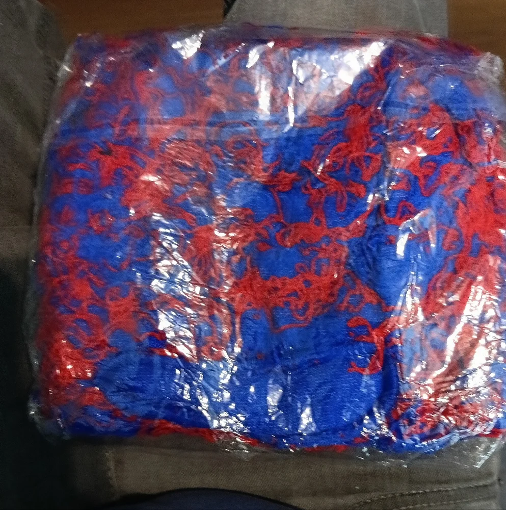 Red and Blue Balaclava Ski Mask
